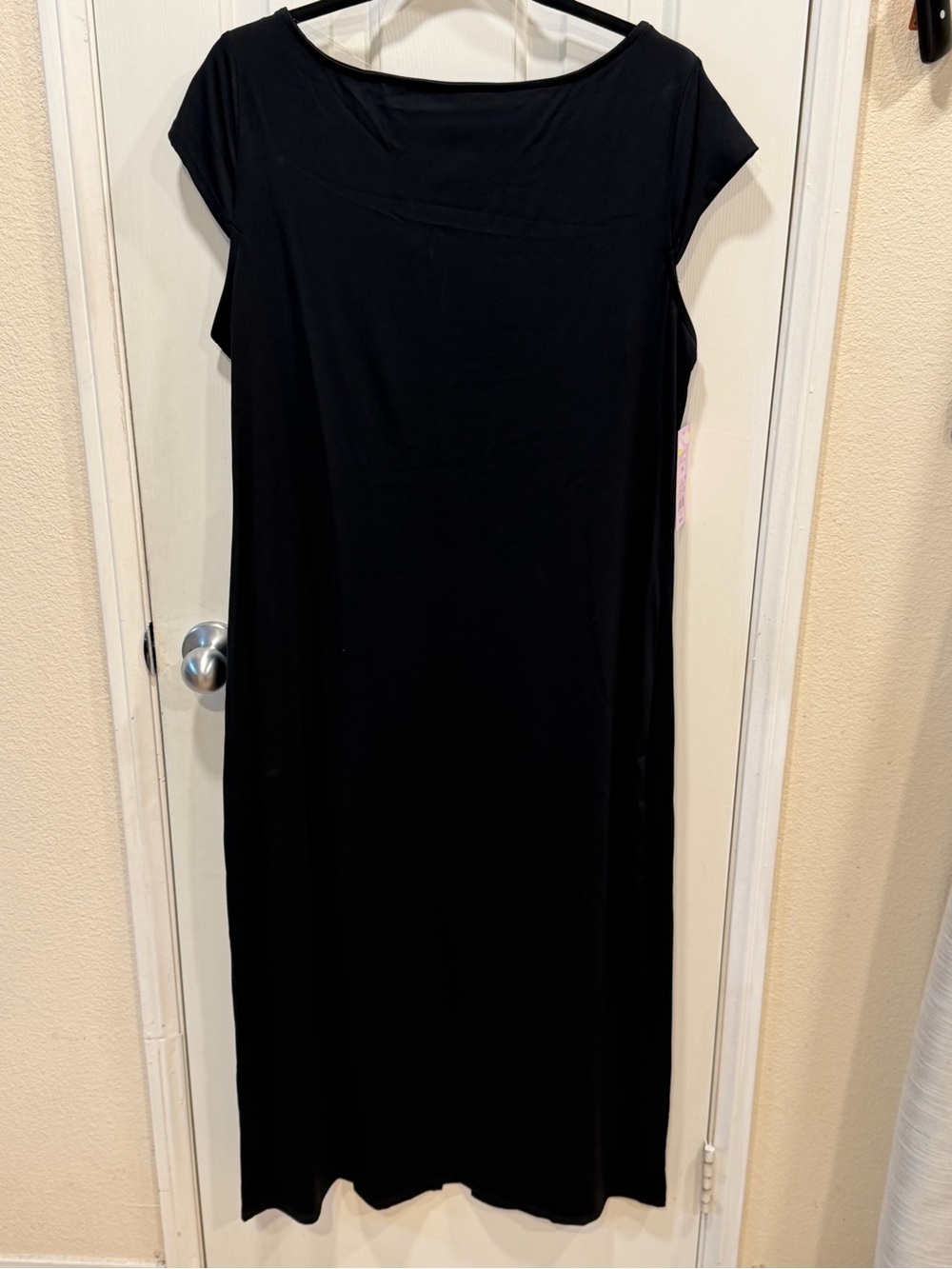 wild fable Black Maxi Dress with Boatneck